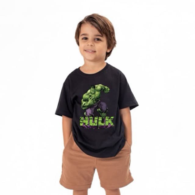 CAMISETA HULK TAM  2 ao 16 STREETWEAR INFANTIL / Camisa para crianças
