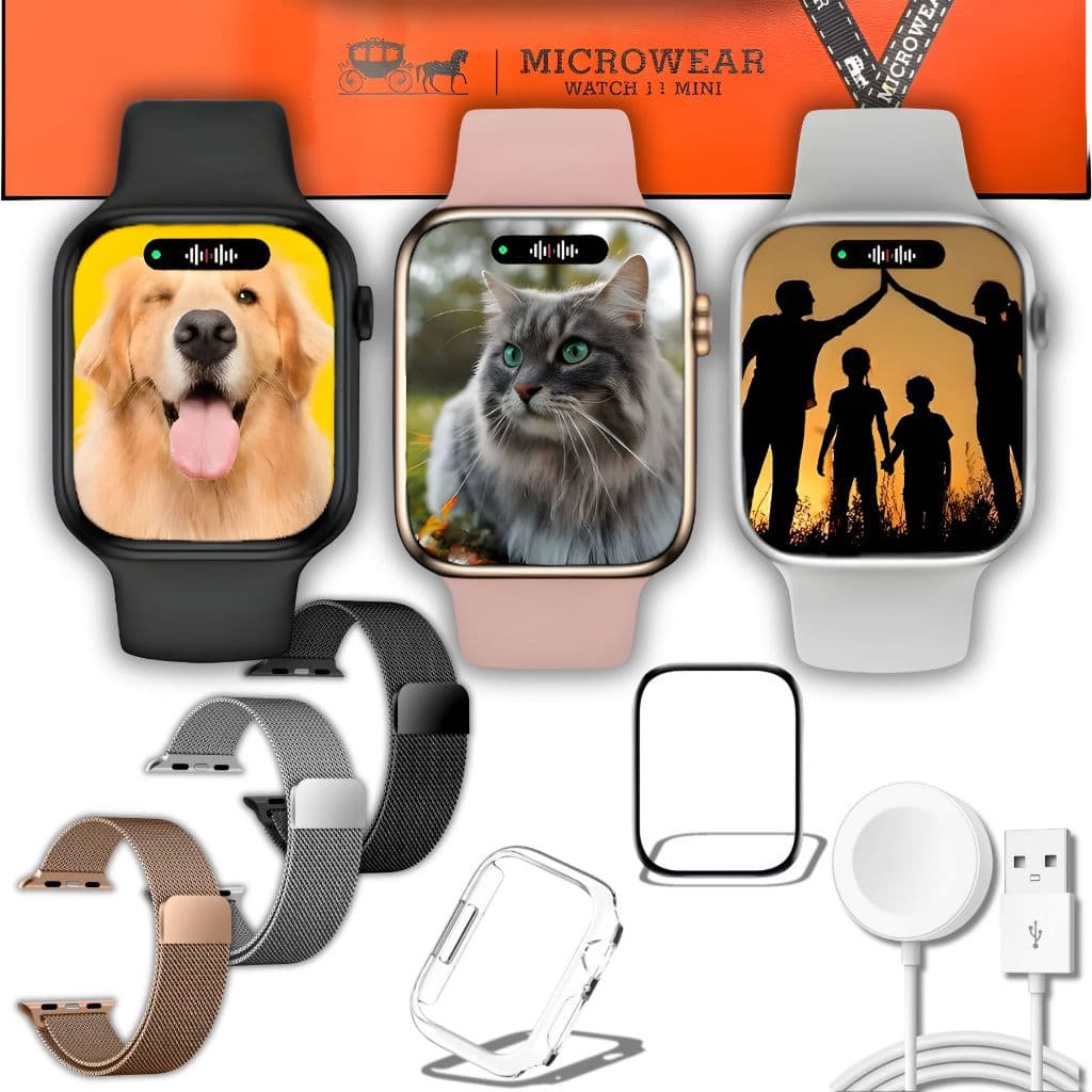 Relógio Smartwatch W11 Mini Pro Série 11 41mm Amoled Lançamento Whatsapp NFC GPS
