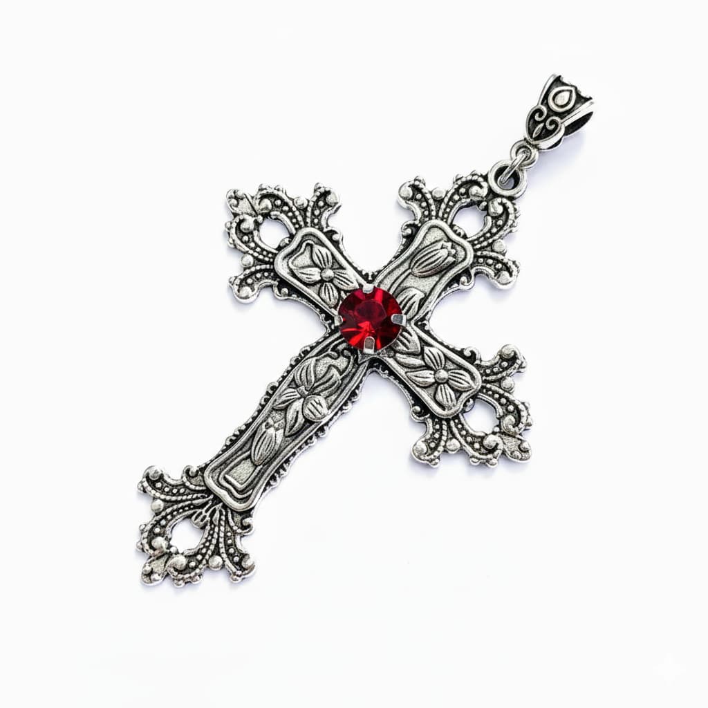 Colar Cruz Masculina Fé Jesus Cordão Aço Masculino Homem