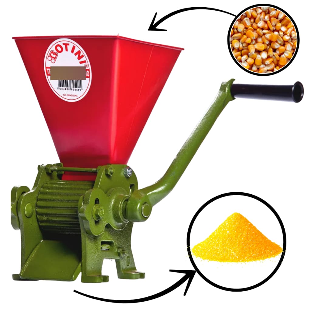 Triturador de Milho Seco Simples Manual Botini Verde