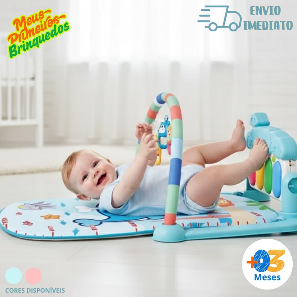 Tapete Piano Interativo Atividades Bebê Musical Brinquedo Educativo