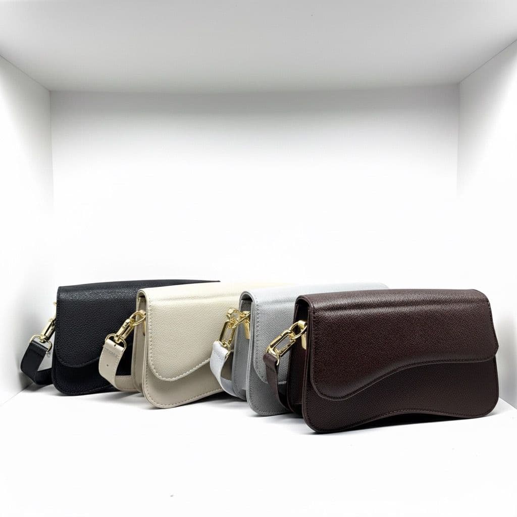 Kit Quatro Bolsas Feminina de Ombro Maranello Lisa Bolsa Transversal Tiracolo, Ideal Revenda