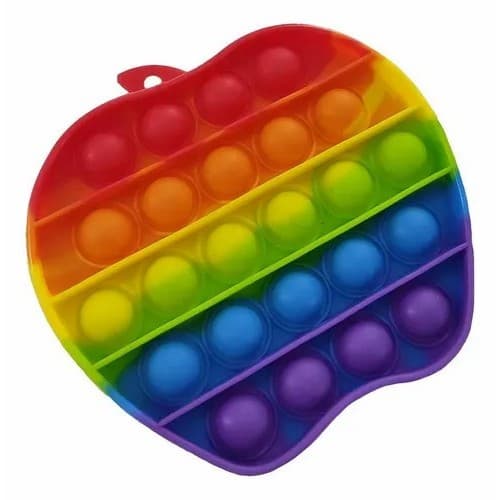 Pop It Fidget Toys Brinquedo Anti Stress Sensorial Colorido Maçã
