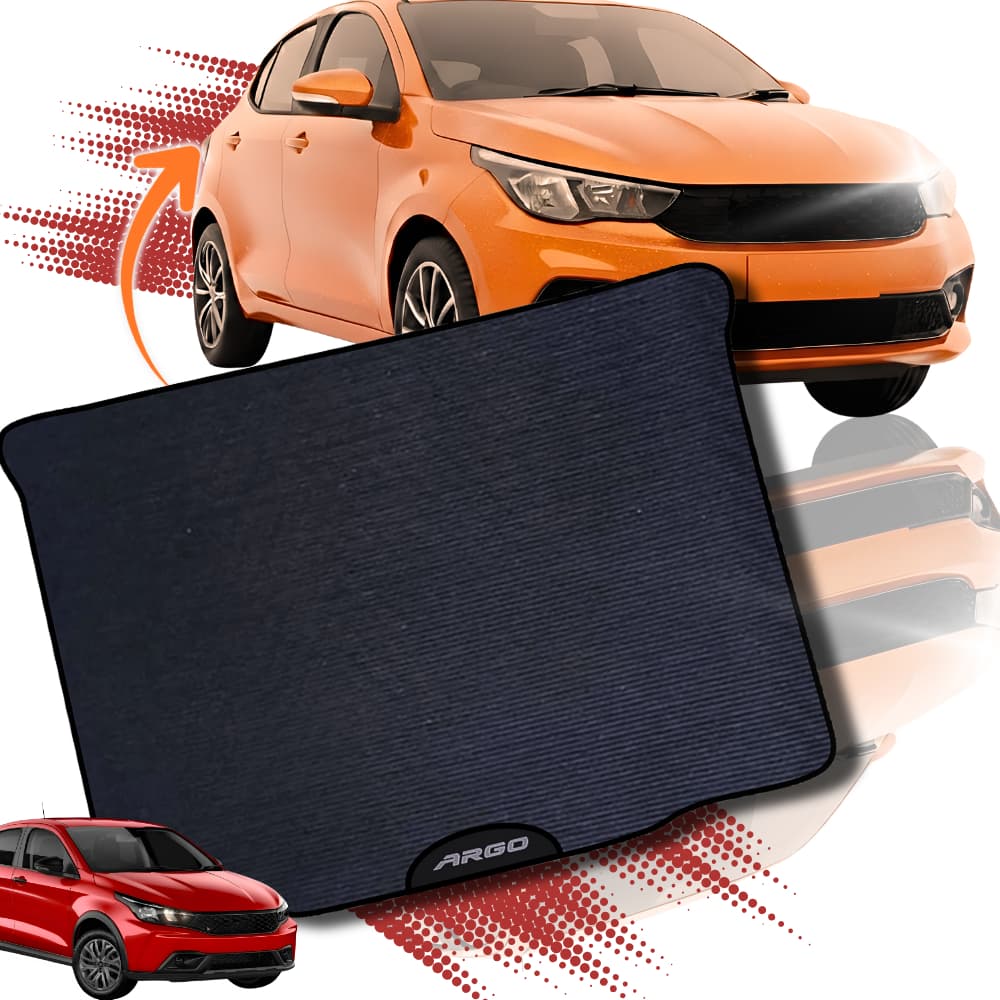 TAPETE EMBORRACHADO PARA PORTA MALA MALAS ESPECIFICO DO CARRO FIAT ARGO TODOS OS ANOS
