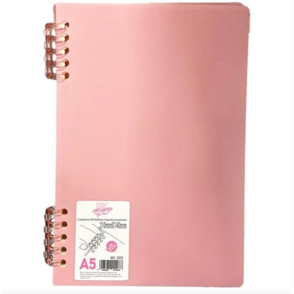 Caderno A5 Rosa Bleeze 60FLS. 14X21CM