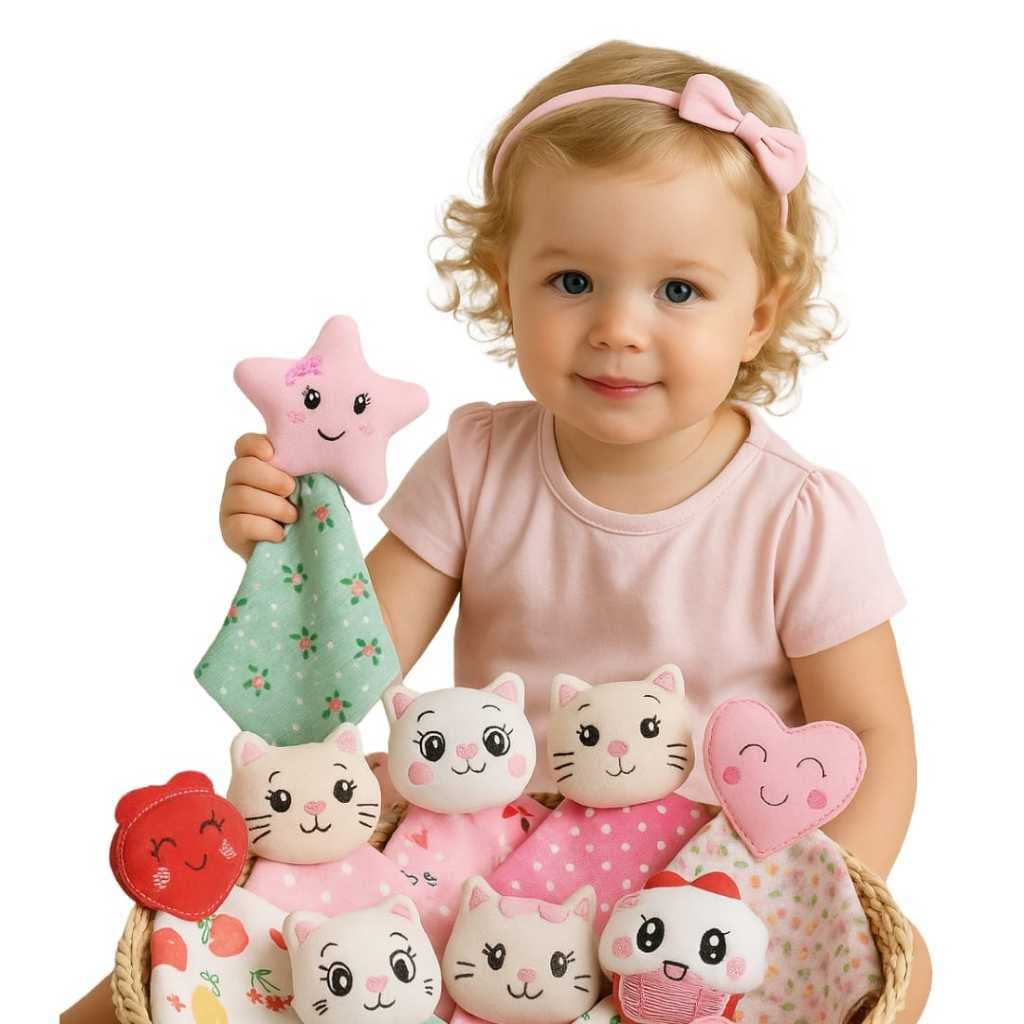 Naninha para bebê menina 100% Algodão Sortidas
