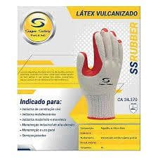 luvas rubber 22 pares
