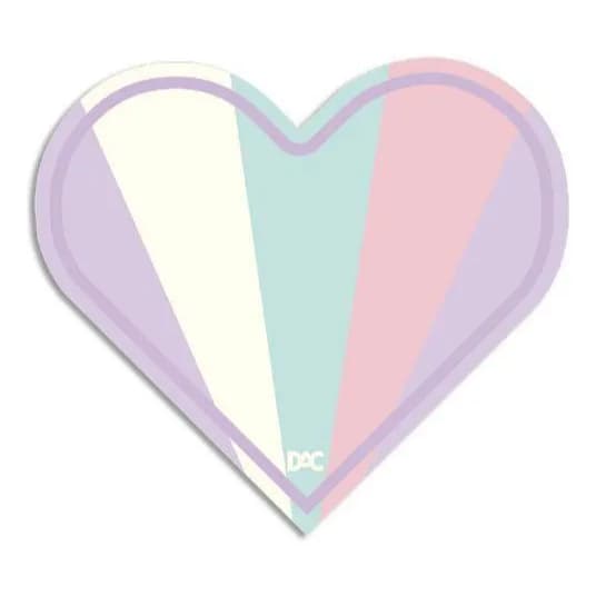 Bloco de Anotações Destacável Enjoy Formato Coração Tom Pastel com 30 Folhas 67 x 66 mm - DAC