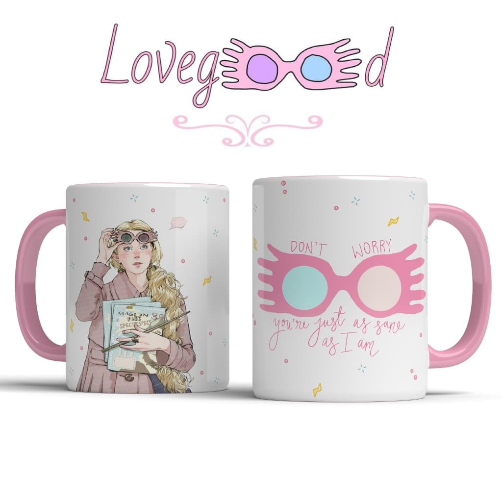 Caneca de Porcelana Luna Lovegood Harry Potter - Caneca Personalizada