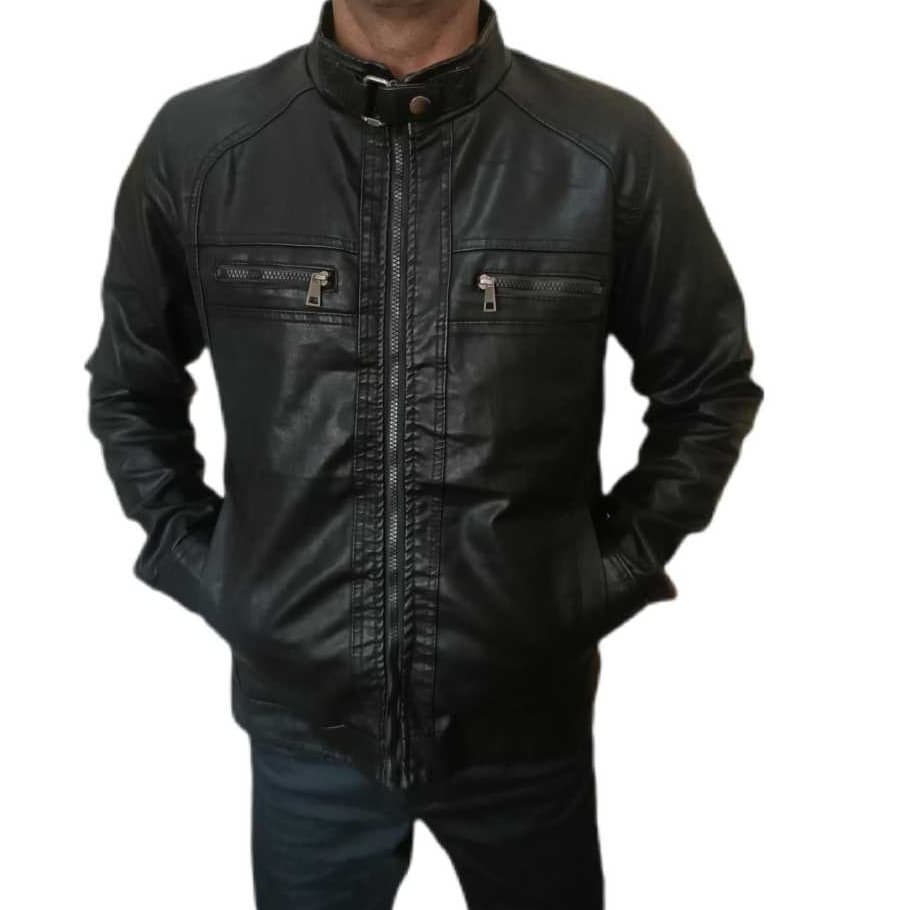 jaqueta de couro masculina casaco blusa frio motoqueiro impermeável