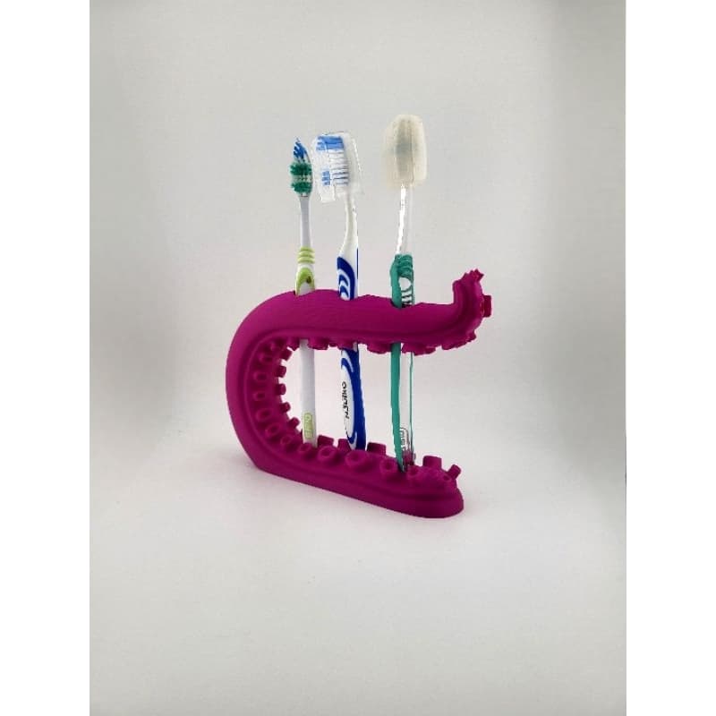 Suporte para escova de dentes de tentáculos