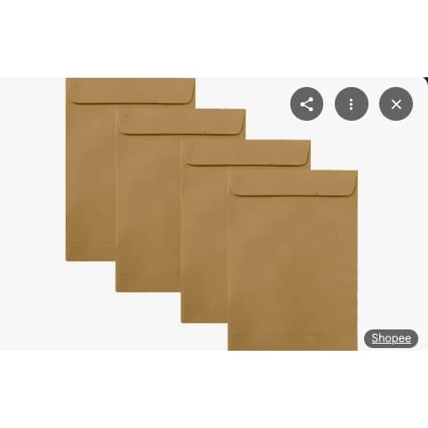 Envelope papel pardo 240x340mm