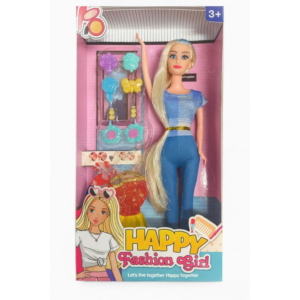 Boneca Com Acessorios # Happy Fashion Girl