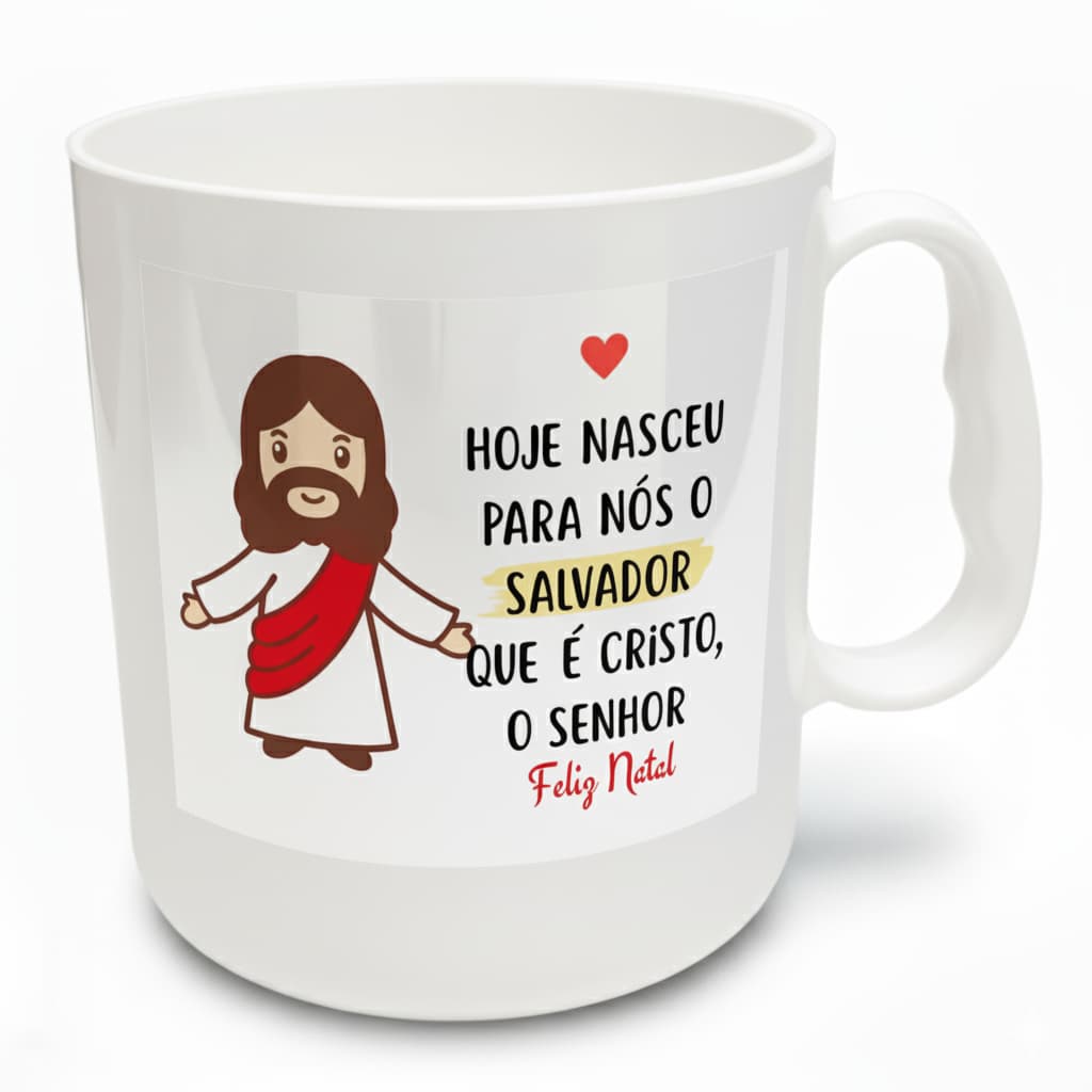 10-15-20 Canecas Adesivadas de Plástico Jesus Feliz natal Para Festa lembrancinha  Cristã Cristo Festa Religião