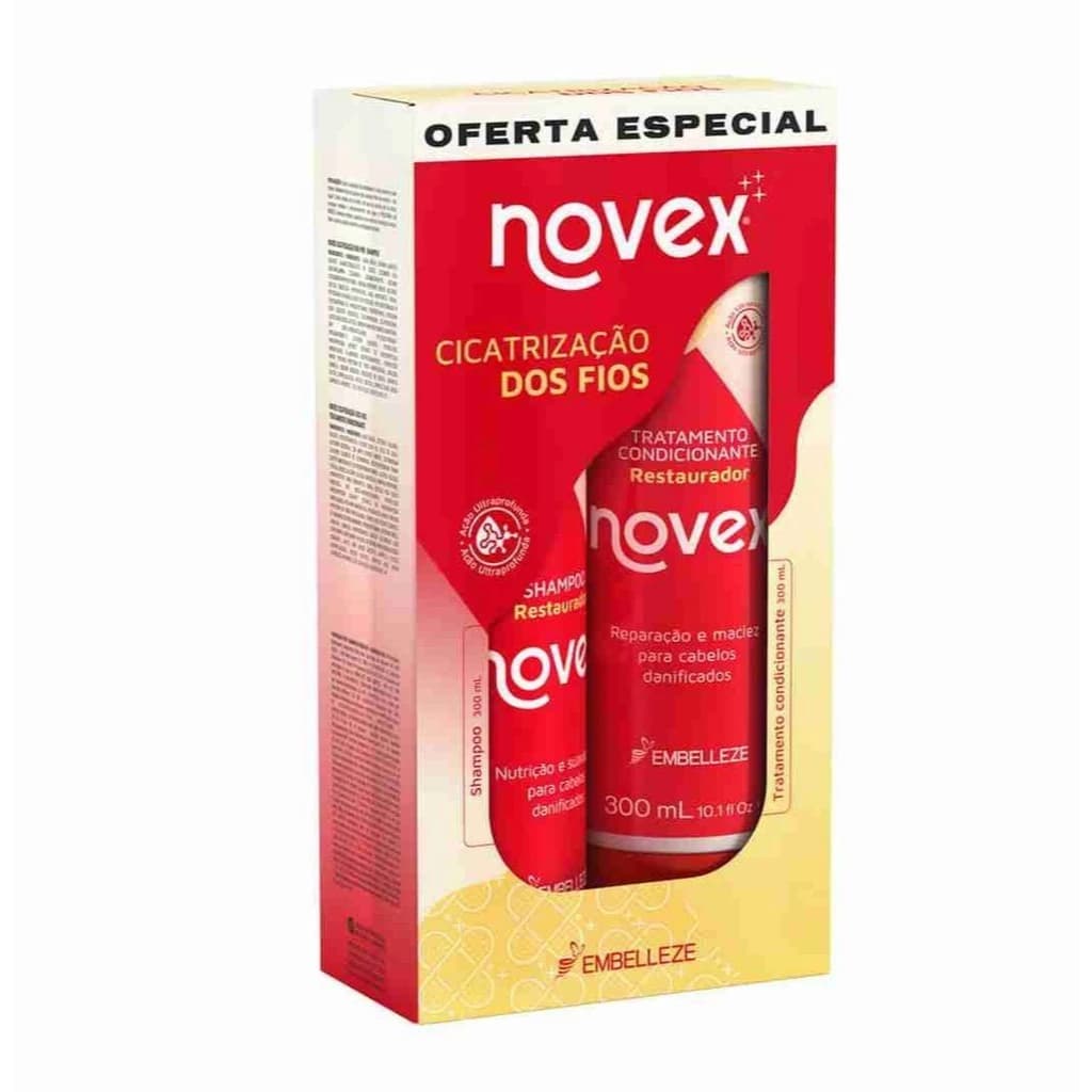 Shampoo e Condicionador Novex Cicatrização dos Fios 300ml