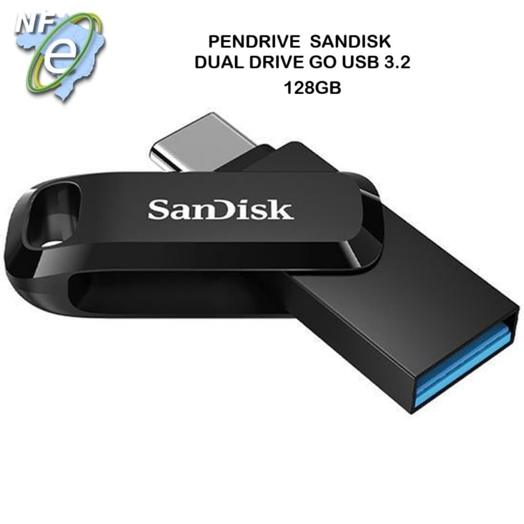 Sandisk Original Pendrive Dual Drive Go 128gb Usb 3.2 Gen 1