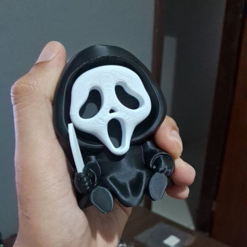 Miniatura Ghostface Pânico (Scream) 3D - Decoração Halloween Geek Colecionável