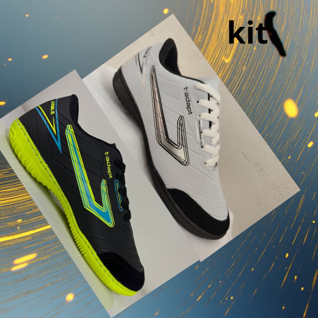 KITCHUTEIRA TOP FUTSAL VERDE/BRANCA,COSTURADA,FRENTE REFOSÇADA,QUADRA,SALÃP ESPORTE