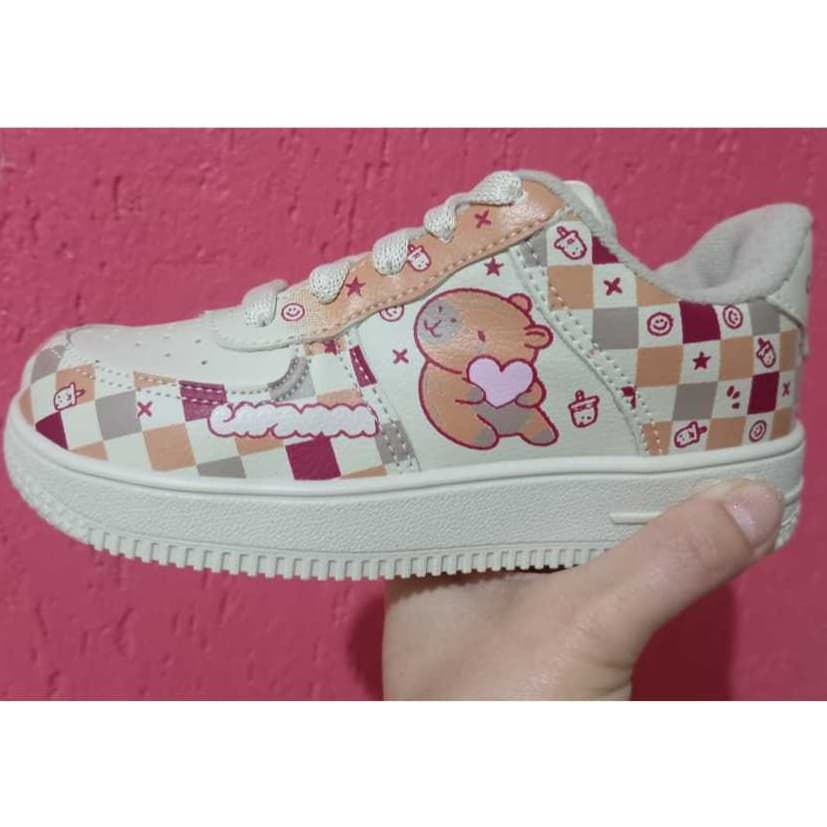 tenis infantil feminino casual confortavel