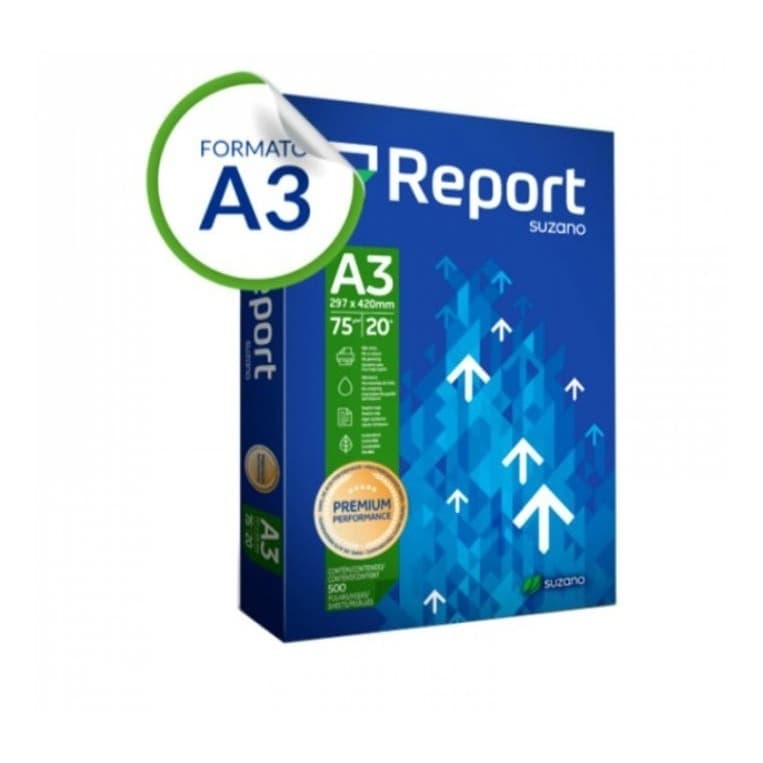 Papel Sulfite Branco A3 75g 297x420mm – Escolar, Escritório e Impressora – 100 a 500 Folhas