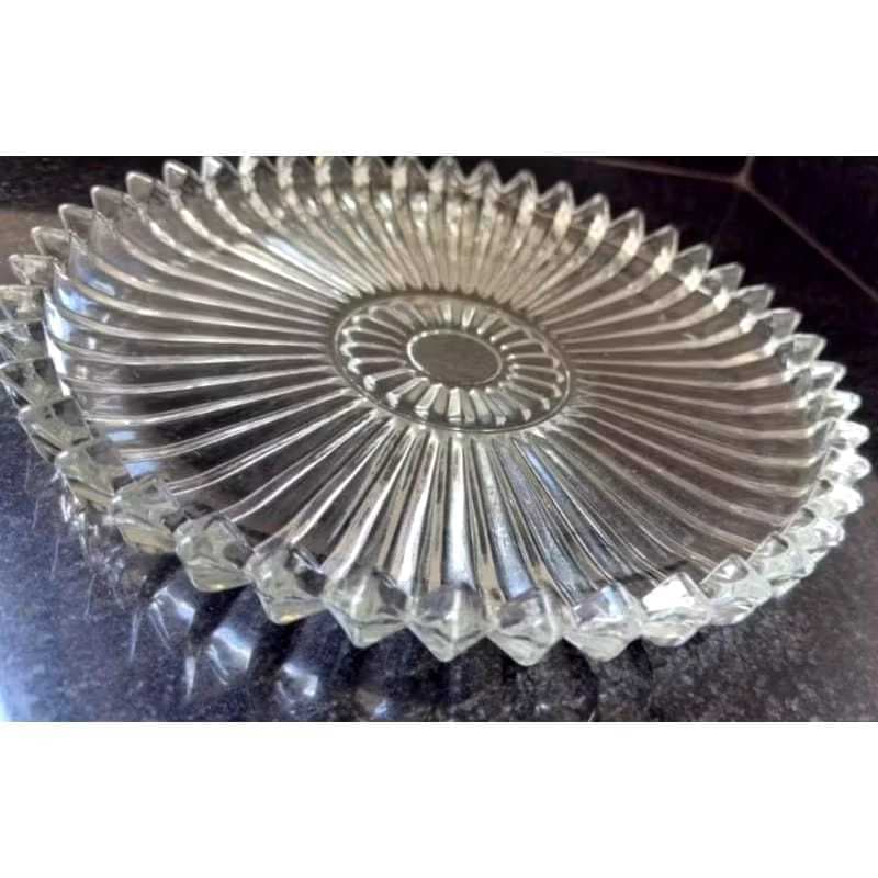 Travessa Centro de Mesa Decorativa de Vidro