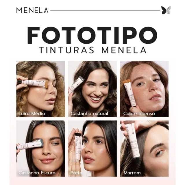TINTURA PARA SOBRANCELHAS MENELA ESCOLHA SUA COR