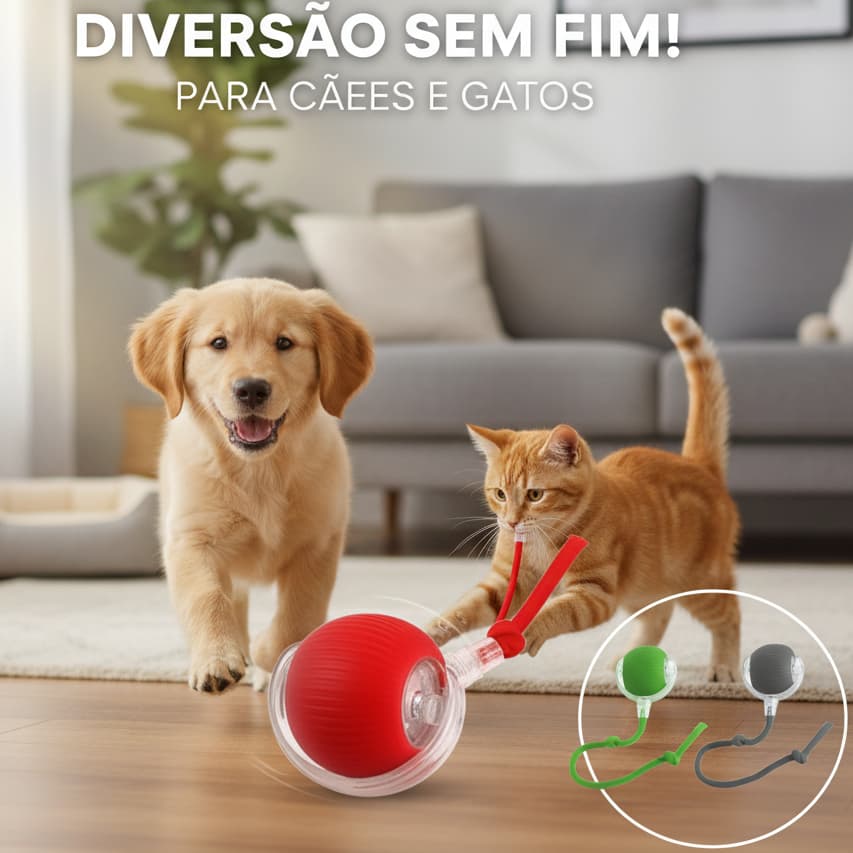 Bola De Gato Brinquedo Rotação Automática Elétrica Recarga USB Brinquedos Interativos