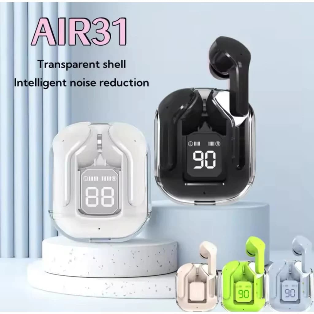 A31 Fone de Ouvido Bluetooth Sem Fio – Graves Potentes, Cancelamento de Ruído & Display Digital
