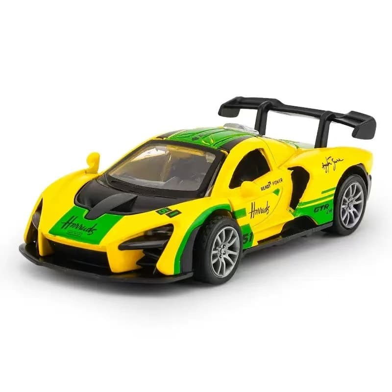 Miniatura McLaren Carrinho Esportivo De Metal Fricção Abre As Portas Miniatura Metal Coleção