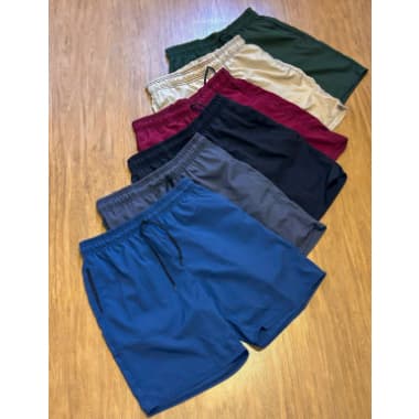 Bermuda Short Masculino Treino Leve Praia 2 Bolsos Secagem Rápida