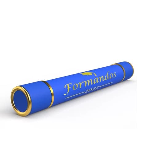 50 Canudos de formatura "Formandos Azul 2025"