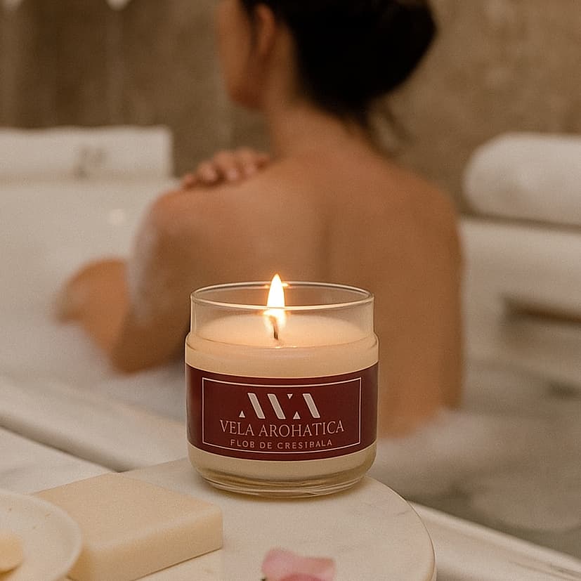Vela Perfumada AVA Flor de Cerejeira – Aromaterapia, Decoração e Bem-Estar