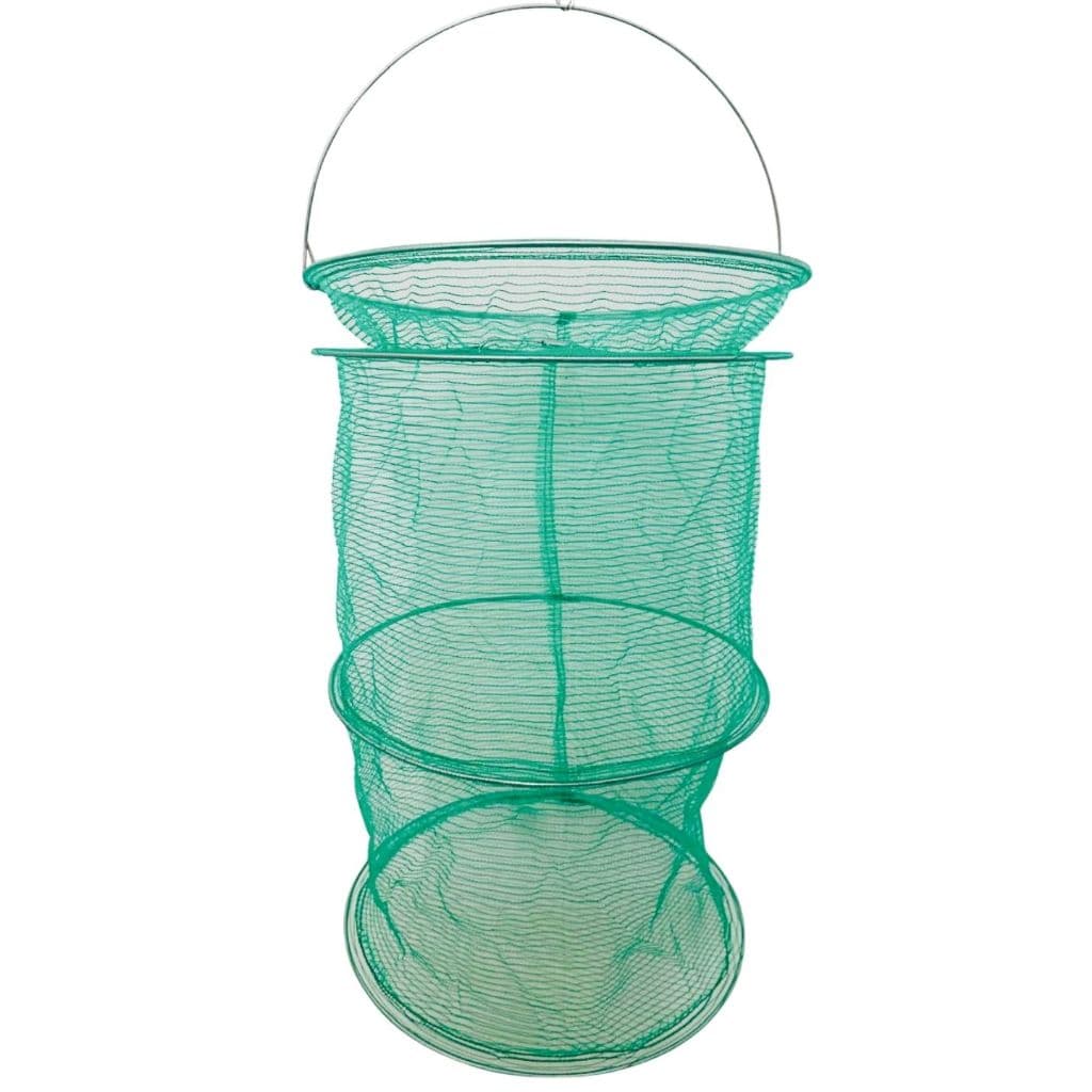 Samburá Covo Saco Nylon Para Peixe Com Tampa Nº 05 56x36cm Verde