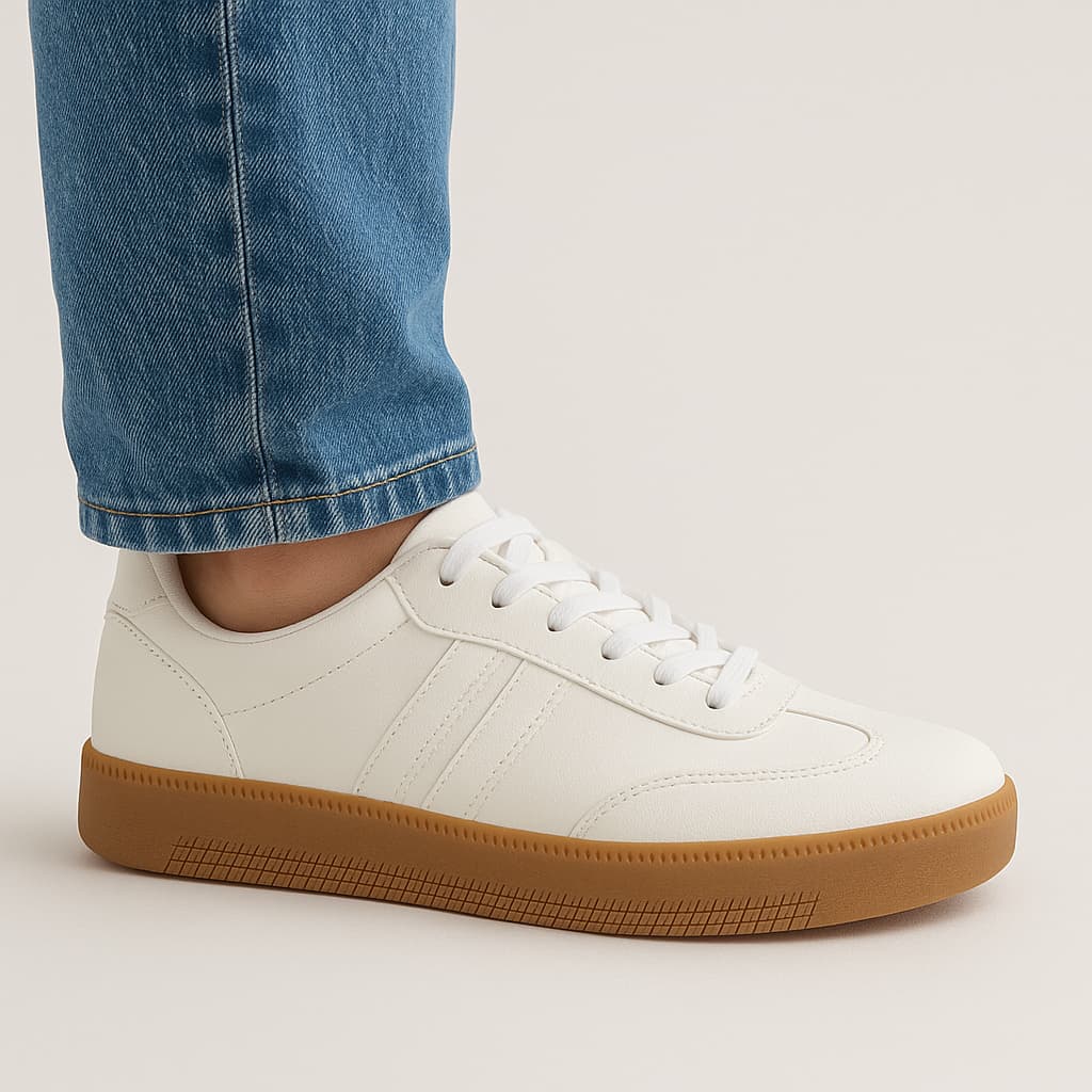 Tenis feminino casual sola alta metalizados Confortável