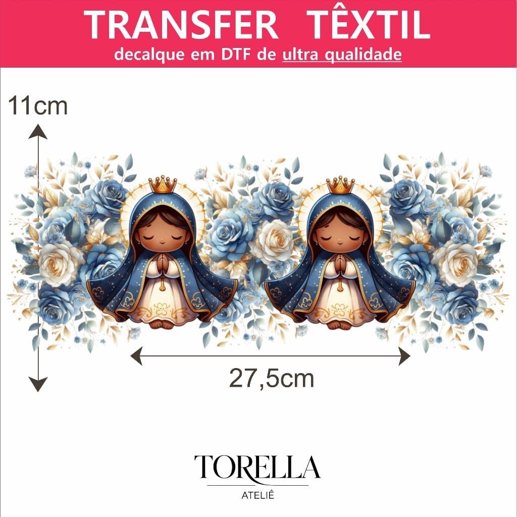 Nossa Senhora Decalque Textil Transfer DTF
