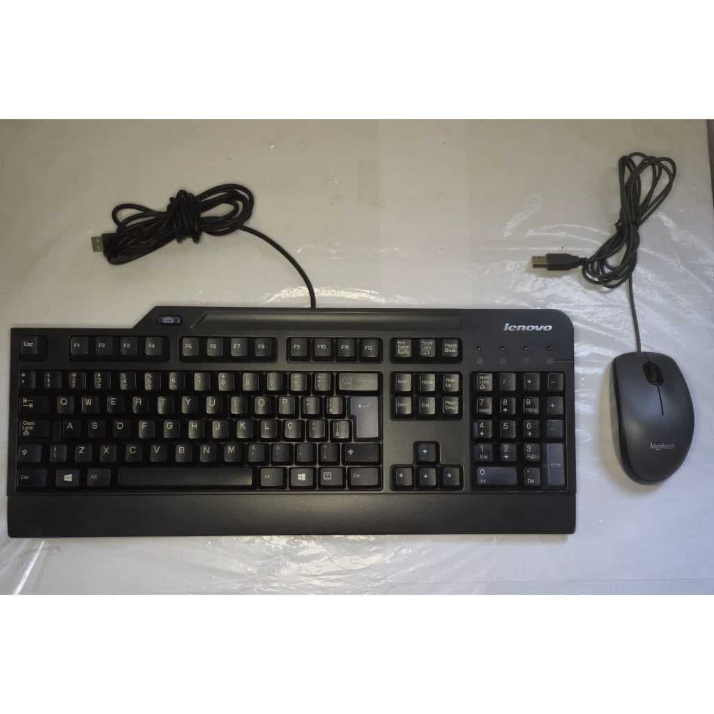 Kit de Teclado e Mouse Lenovo USB KUS-0866/ SM-8823