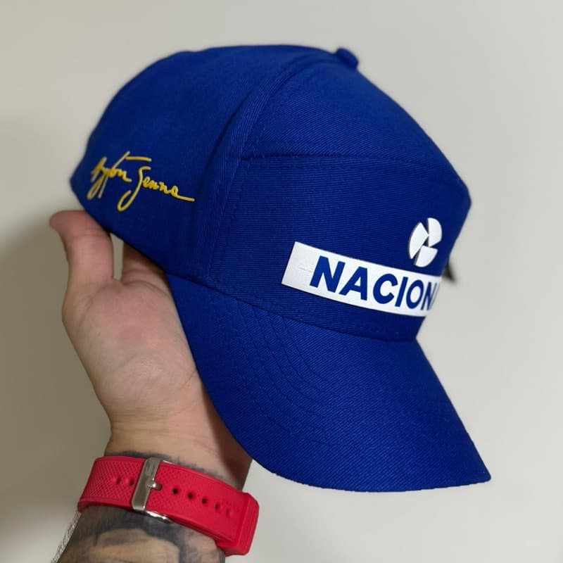 boné Senna automobilismo nacional envio imediato