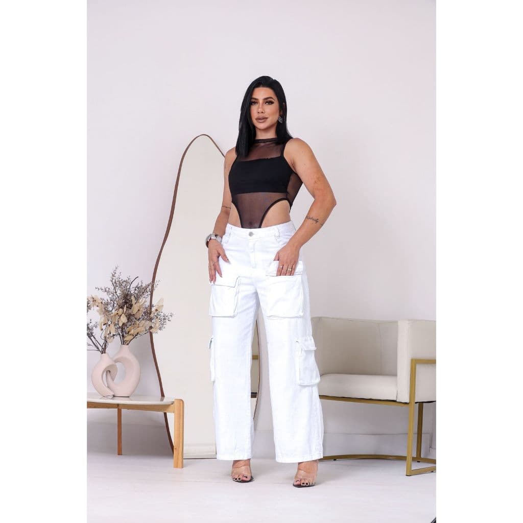 Calça Cargo 4 Bolsos 2 Laterias e 2 Frontais