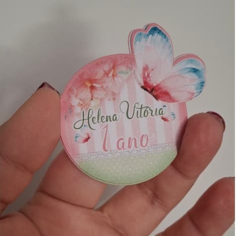 Kit Tag Personalizada jardim das borboletas para Lembrancinhas, jardim – Vários Temas