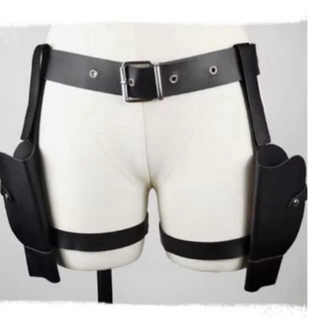 Cinto para Fantasia JILL croft Harness coldre de perna acessório gótico cosplay hallowen