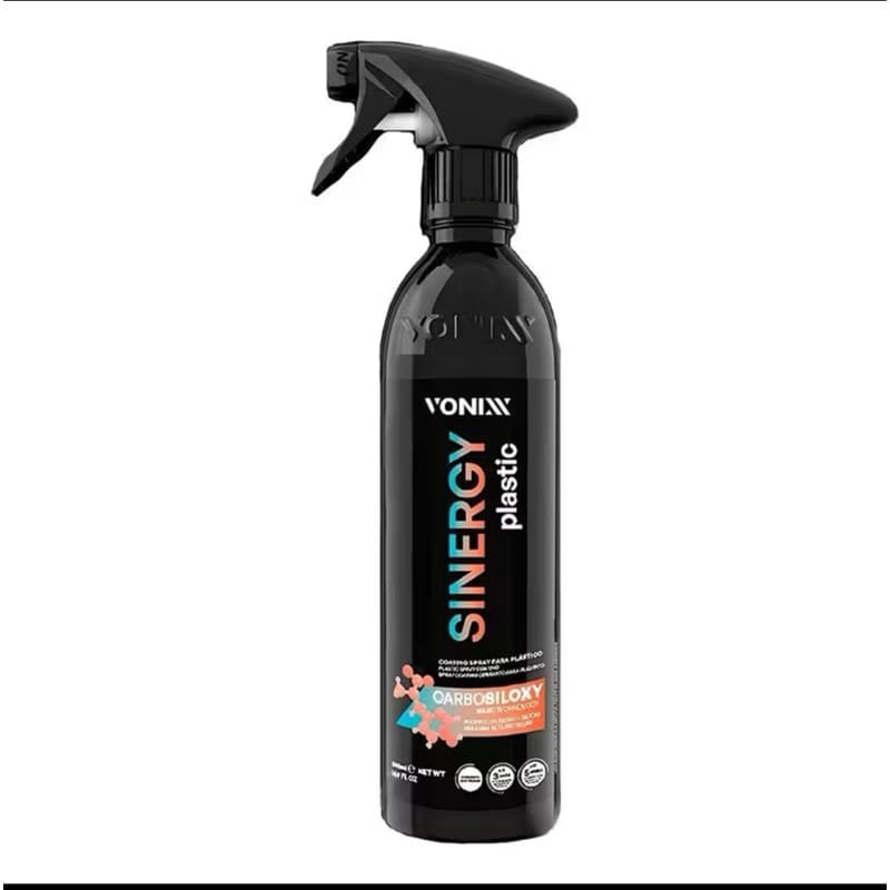 Vitrificador para Plásticos Vonixx Sinergy Plastic 500ml – Proteção e Renovação Expressa