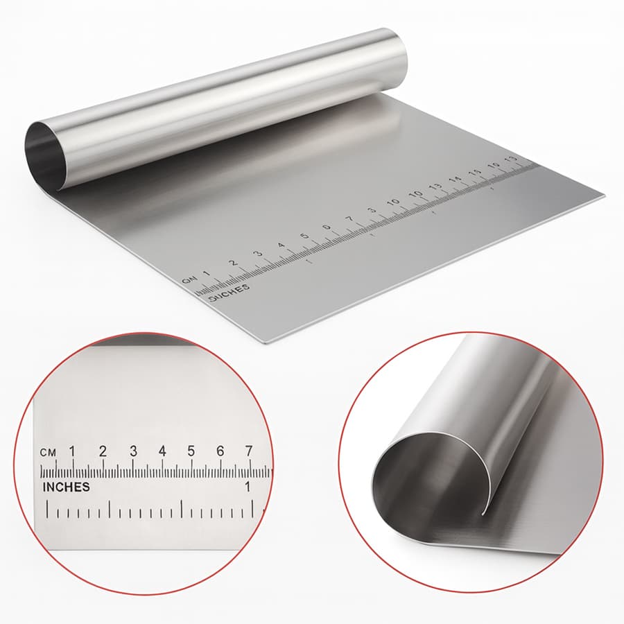 Espátula Rita Lobo Inox Prática Raspador De Massa Com Cabo Tubular
