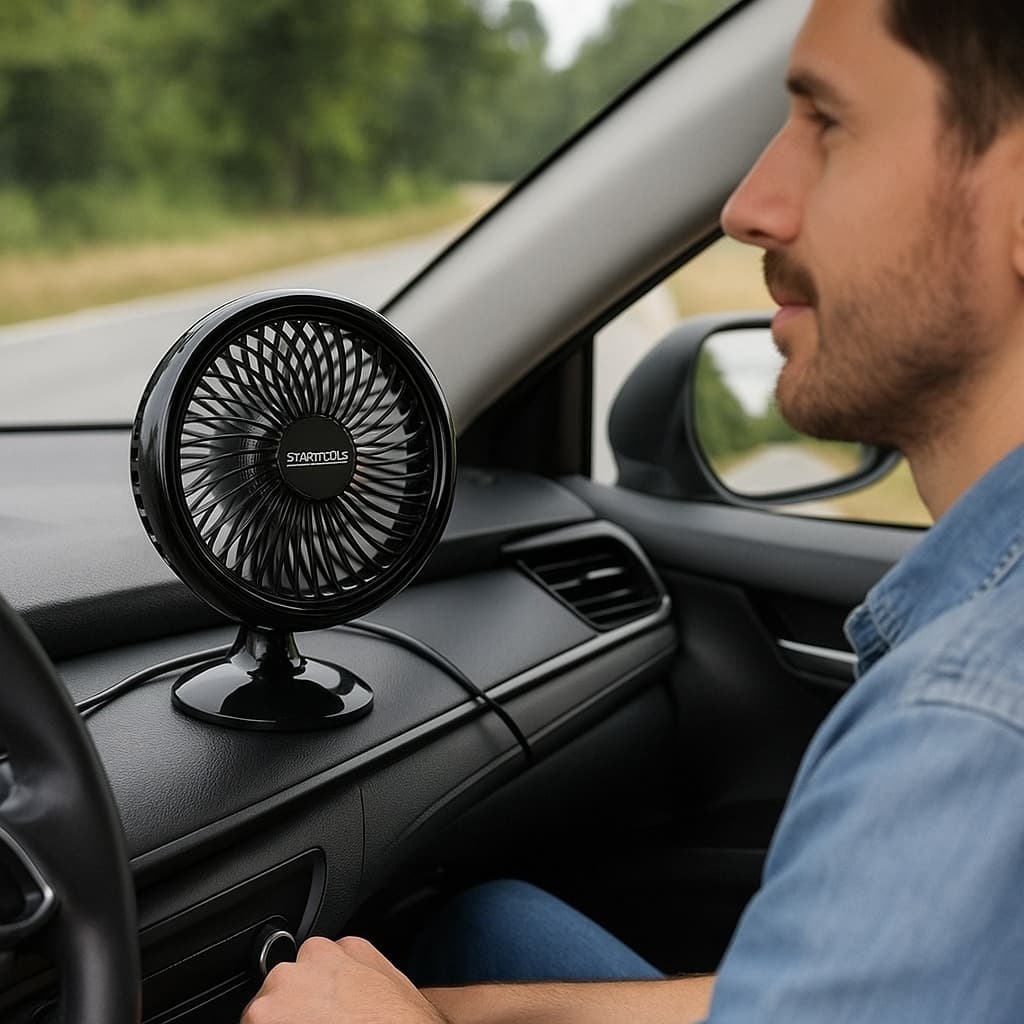 Mini Ventilador Climatizador Preto USB Viagem Calor Refresca Ar Condicionado Umidificador Pequeno