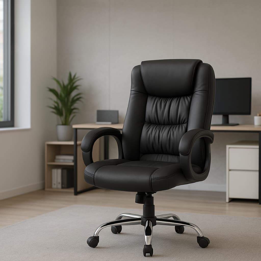 Cadeira Executiva Presidente Ergonômica Reclinável Luxuosa
