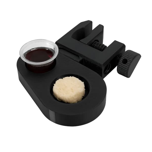 Suporte para Santa Ceia (cálice/pão) para Haste de Pedestal de microfones Fixação Rápida