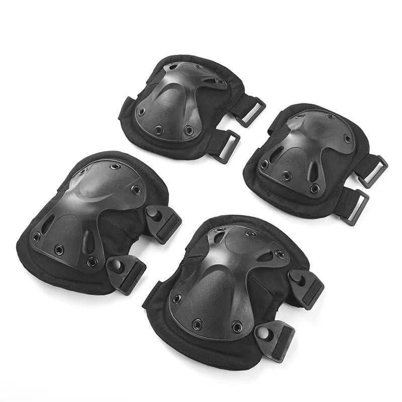 Kit 4 Peças – Joelheiras e Cotoveleiras Proteção Para Treinamentos Ciclismo Esportes Danças