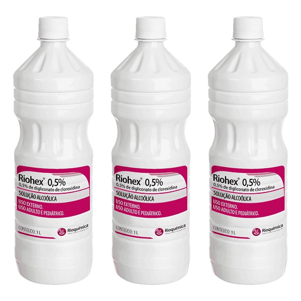 Riohex Clorexidina 0,5% Solução Alcoólica 3 Litros