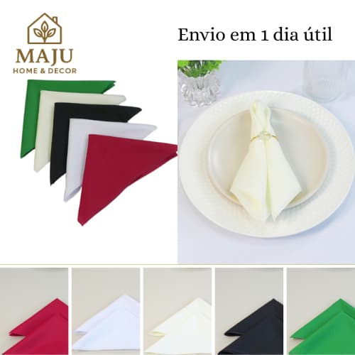 Kit Guardanapos de Tecido Oxford 35x35cm 4, 6, 8 ou 10 Unidades Mesa Posta Jantar Natal Festas