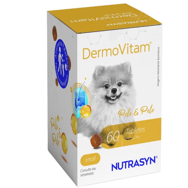 Dermovitam Small Size  60cps - Nutrasyn - Suplemento para PELE e PELO