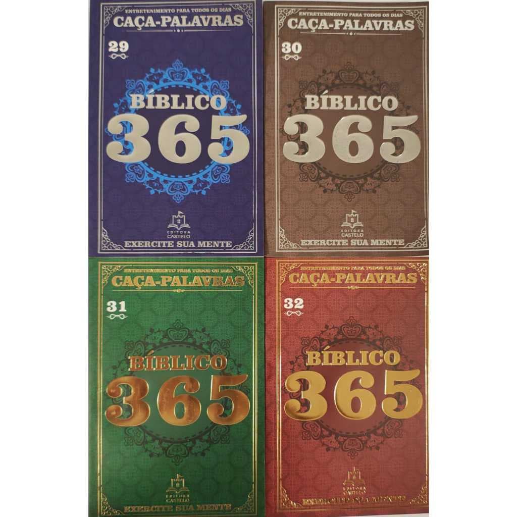 KIT CAÇA PALAVRAS BILÍCOS COM 8 LIVROS